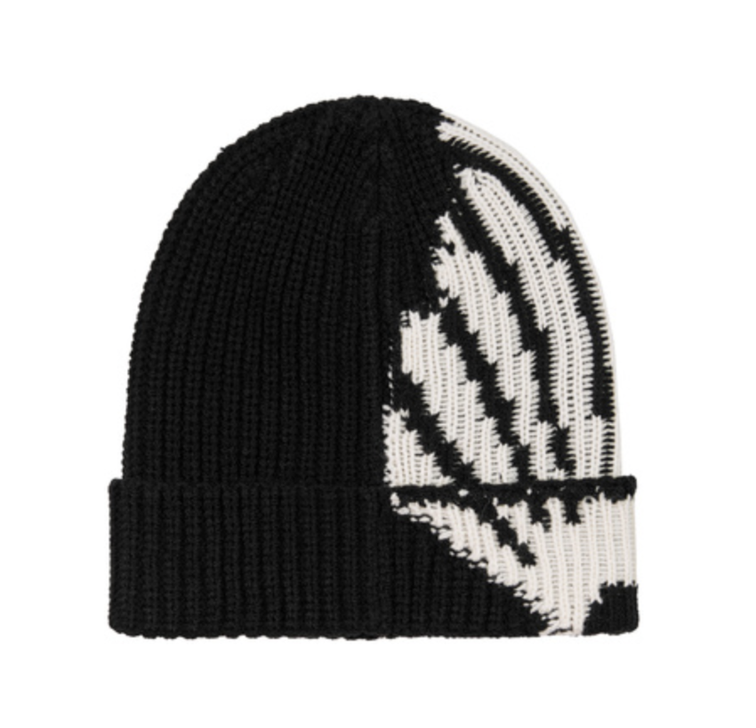 New Amsterdam Surf Association  Oyster Beanie Black/Ecru