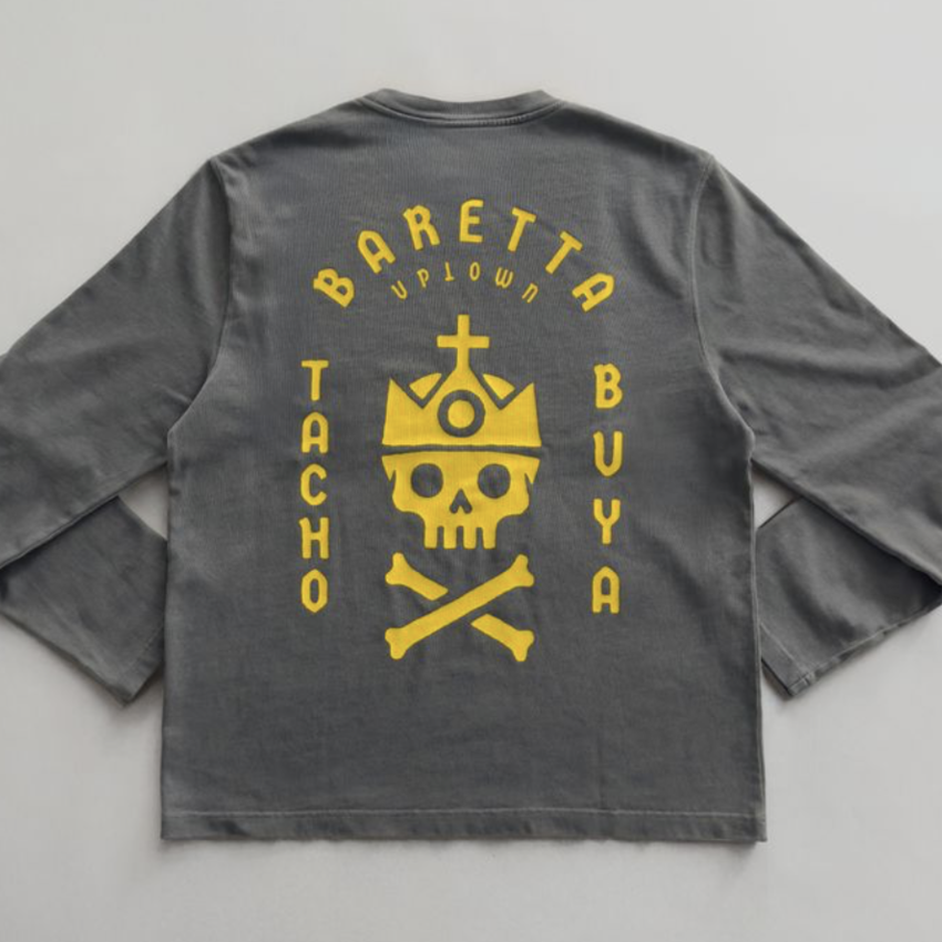 TACHO We Are All Royalty LS Anthracite/Yellow