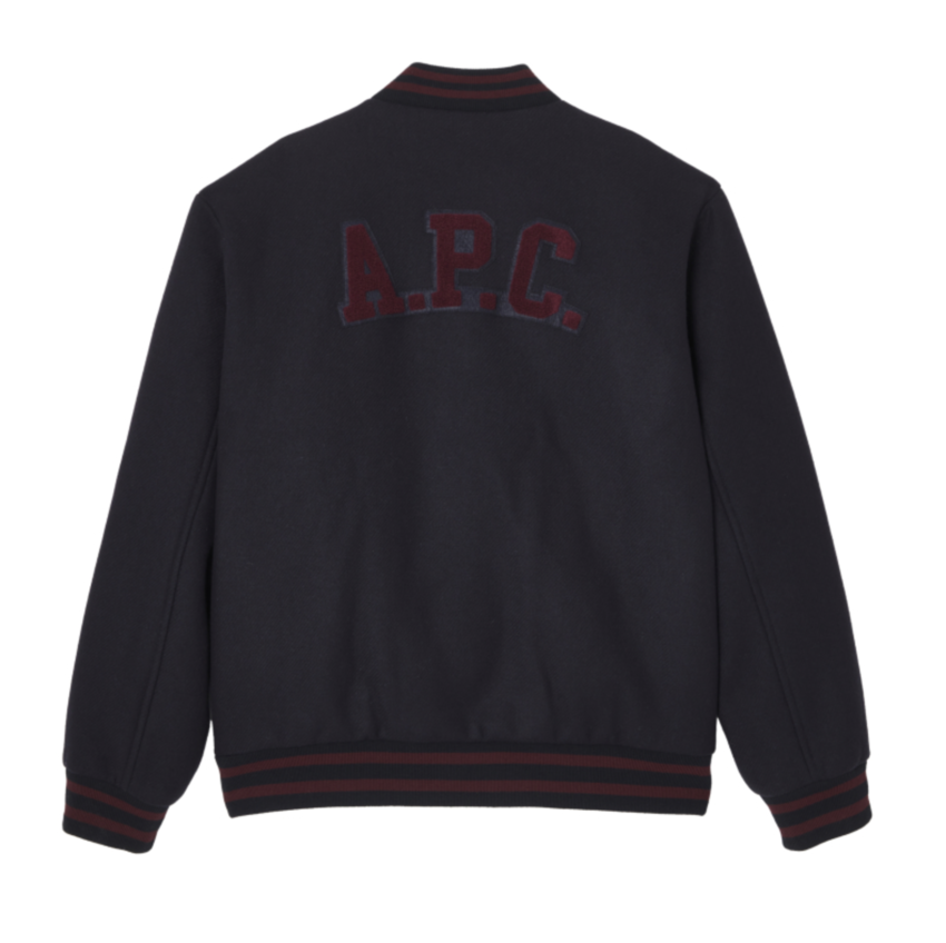 A.P.C. Paris Micky Varsity Jacket Dark Navy