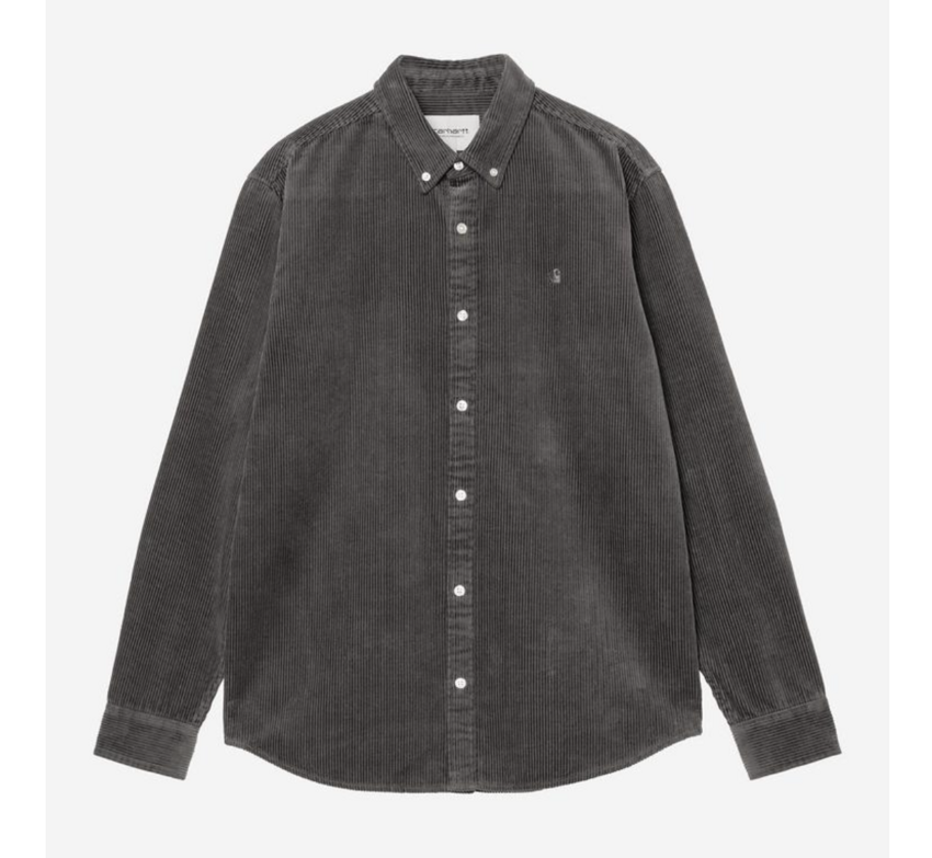 Carhartt WIP L/S Madison Cord Shirt Graphite/Graphite