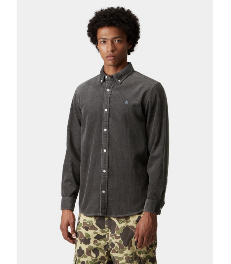 Carhartt WIP L/S Madison Cord Shirt Graphite/Graphite
