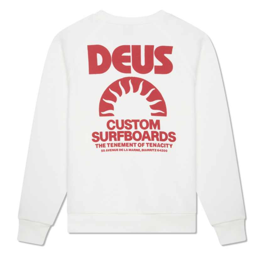 Deus Ex Machina Melodies Crew Sweat Vintage White