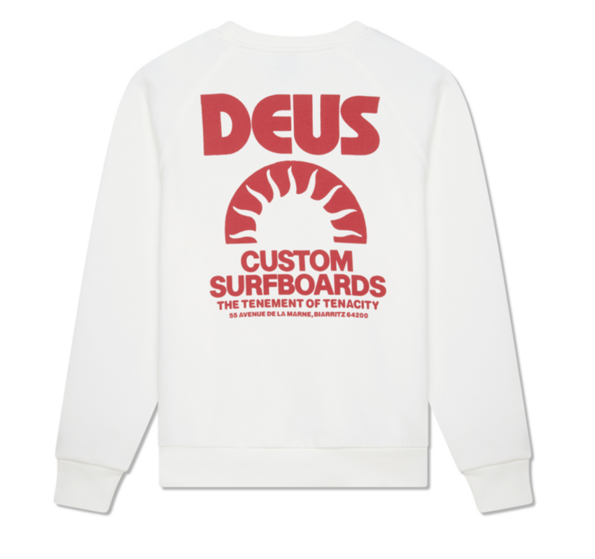 Deus Ex Machina Melodies Crew Sweat Vintage White