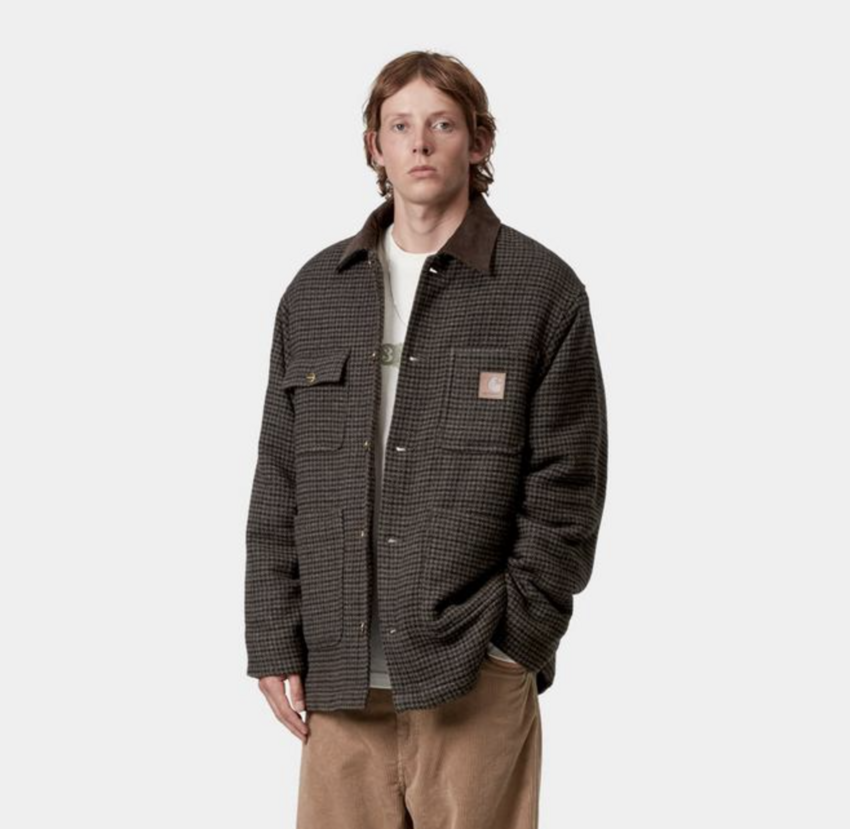 Carhartt WIP Lowis Chore Coat Lowis Houndstooth/Vitola Heather