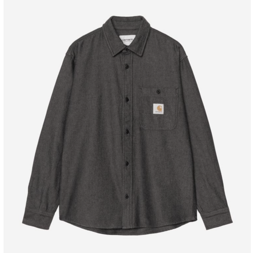 Carhartt WIP L/S Edgar Shirt Black/Wax