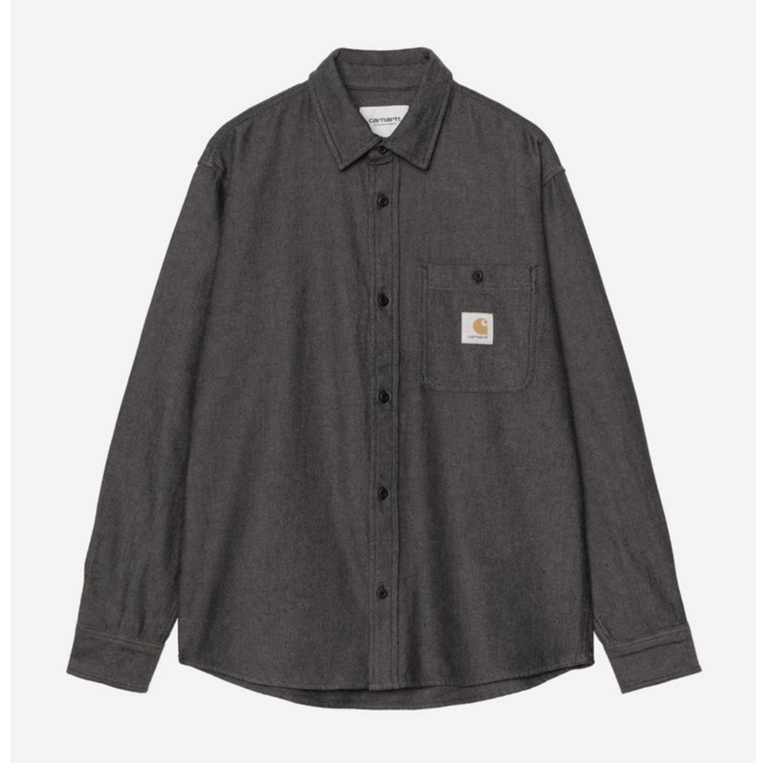 Carhartt WIP L/S Edgar Shirt Black/Wax