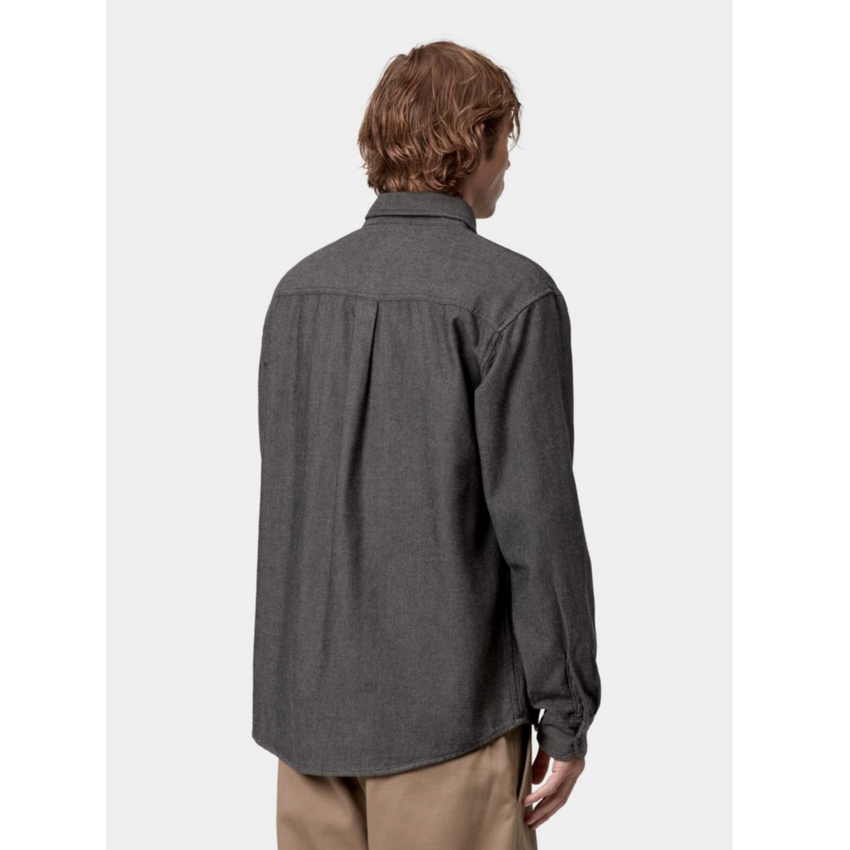Carhartt WIP L/S Edgar Shirt Black/Wax