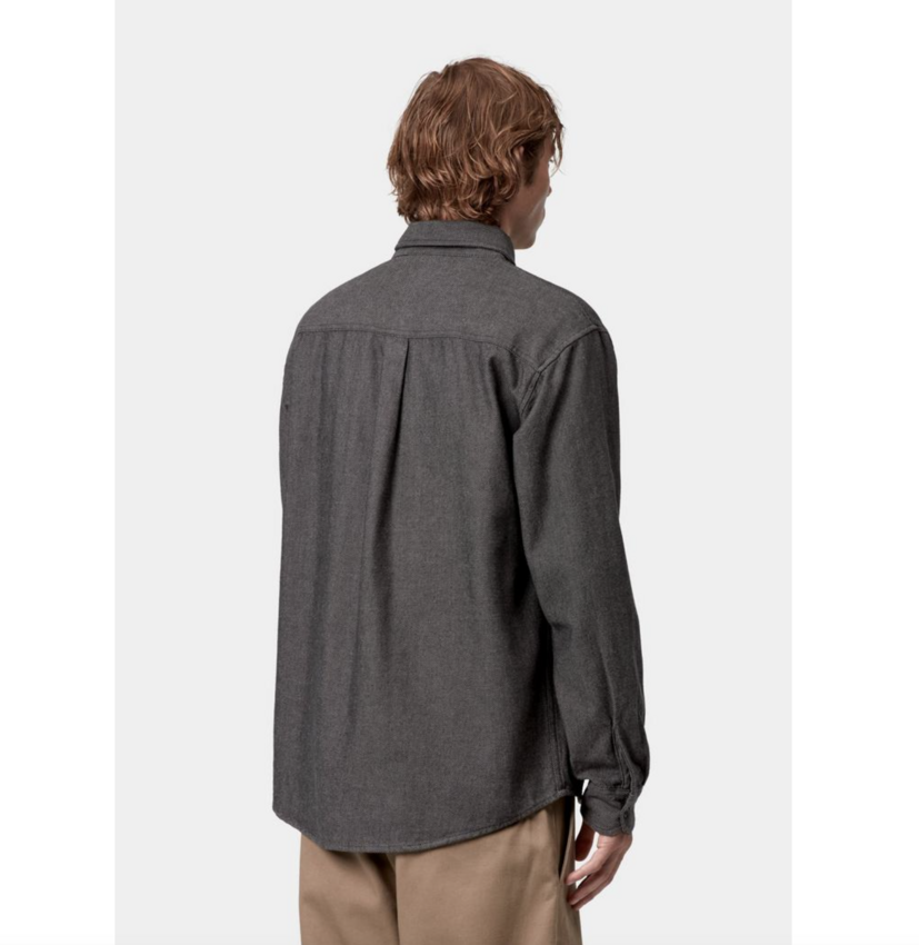 Carhartt WIP L/S Edgar Shirt Black/Wax