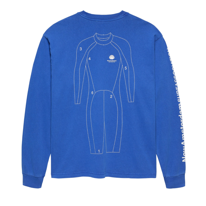 New Amsterdam Surf Association  Target Longsleeve Cobalt