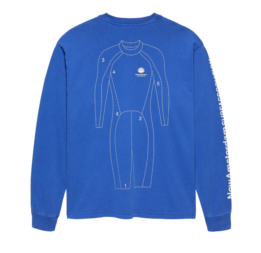 New Amsterdam Surf Association  Target Longsleeve Cobalt