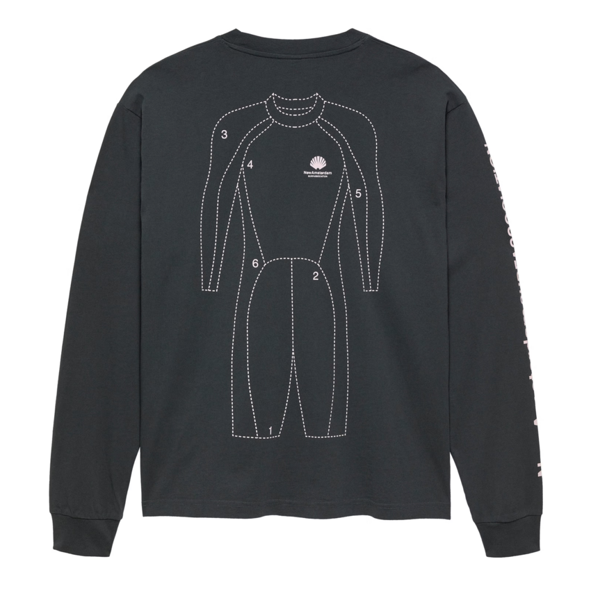 New Amsterdam Surf Association  Target Longsleeve Anthracite