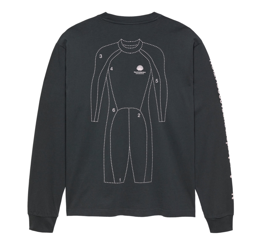 New Amsterdam Surf Association  Target Longsleeve Anthracite