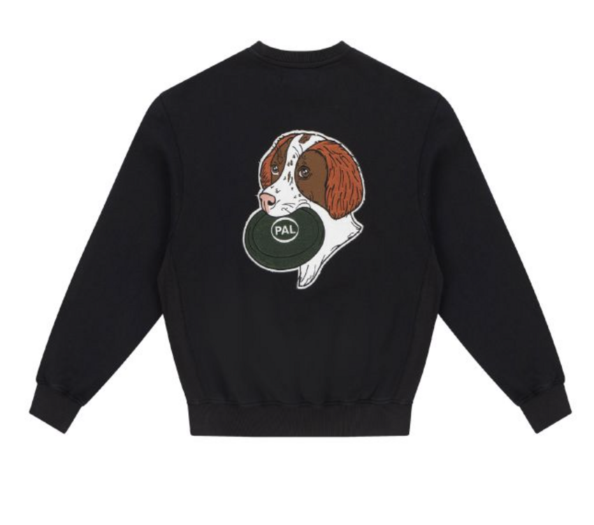 PAL Sporting Goods Frisbee The Dog Crewneck Caviar