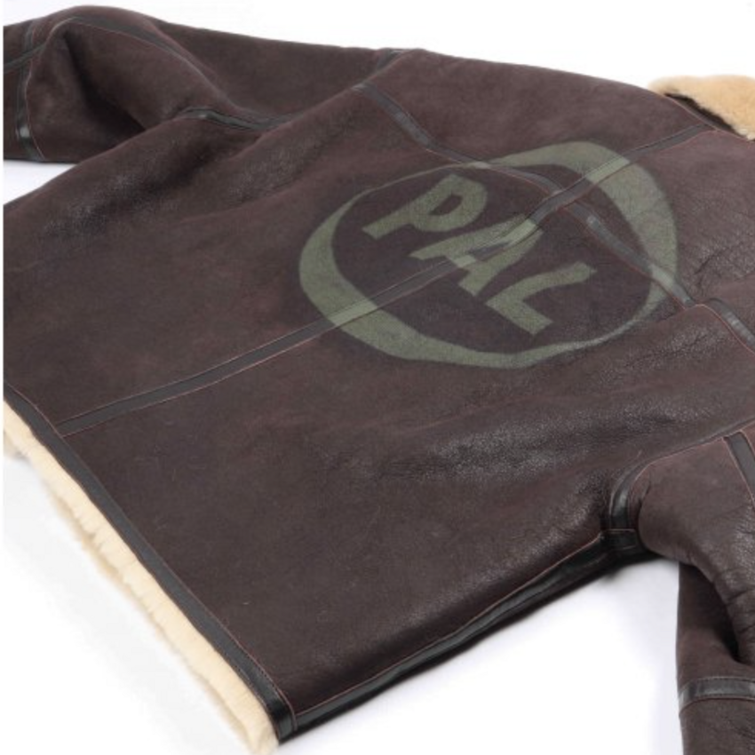 PAL Sporting Goods New Pre-Game 25 Shearling Coat Deep Mahogany