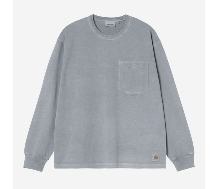 Carhartt WIP L/S Torion Pocket T-Shirt Blue Grind Wash