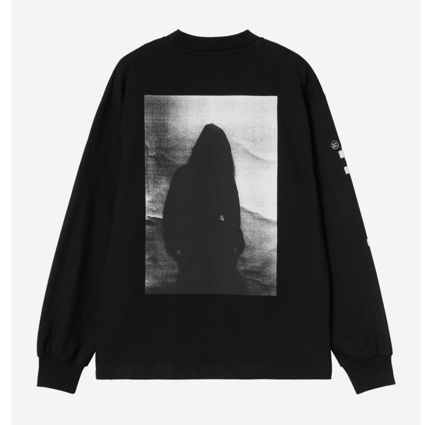 Carhartt WIP L/S Archive Script T-Shirt Black