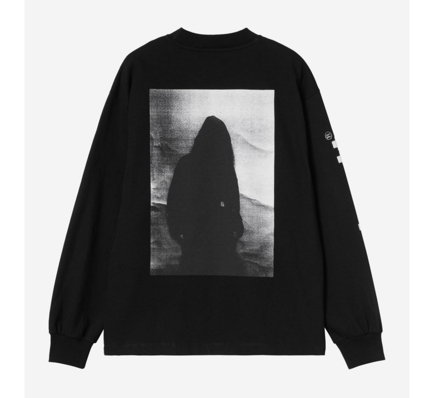 Carhartt WIP L/S Archive Script T-Shirt Black