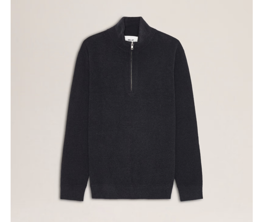 NN.07 Danny Half Zip 6429 Sweater Navy Blue