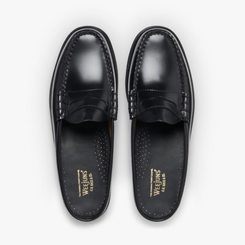 G.H. Bass Easy Weejun Larson Soft Slide Black Leather