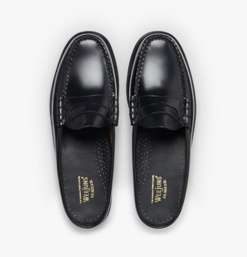 G.H. Bass Easy Weejun Larson Soft Slide Black Leather