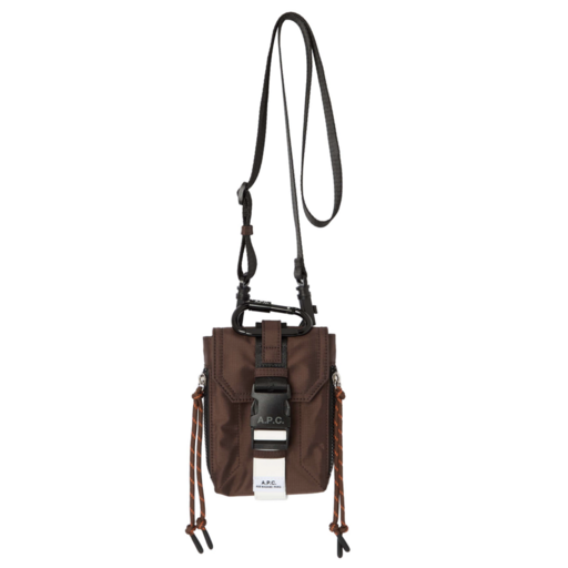 A.P.C. Paris Crossbody Pouch Trek Brown