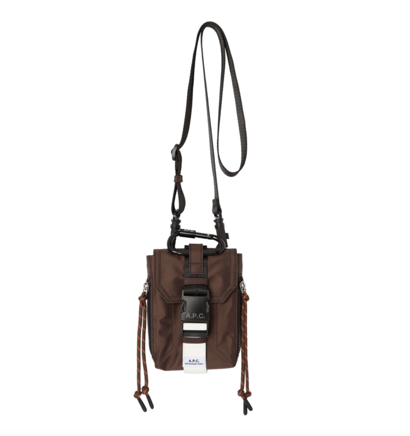 A.P.C. Paris Crossbody Pouch Trek Brown