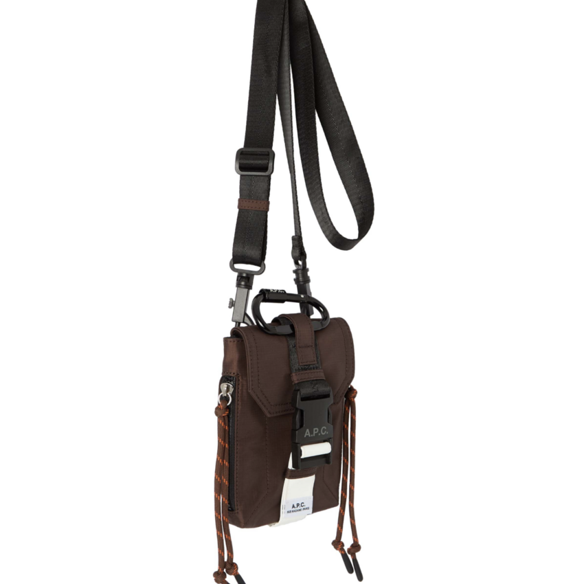 A.P.C. Paris Crossbody Pouch Trek Brown
