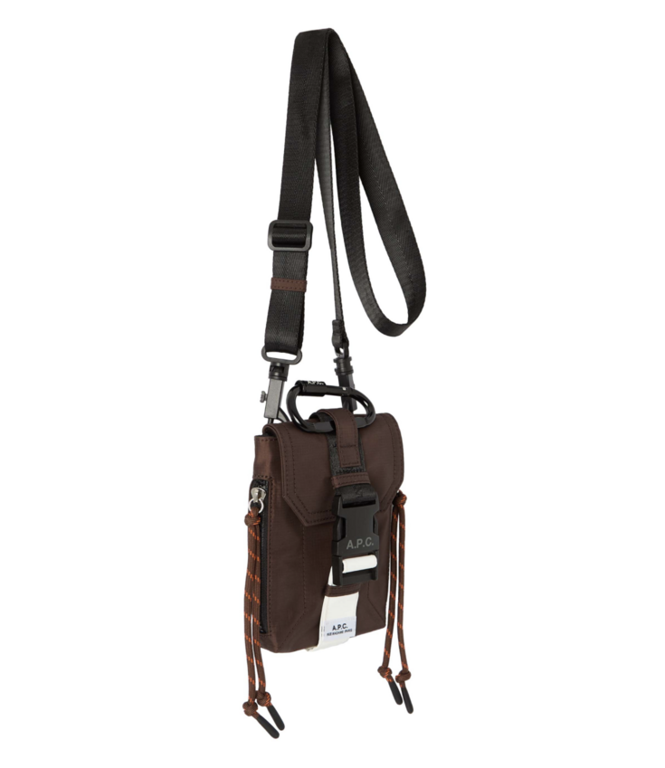 A.P.C. Paris Crossbody Pouch Trek Brown