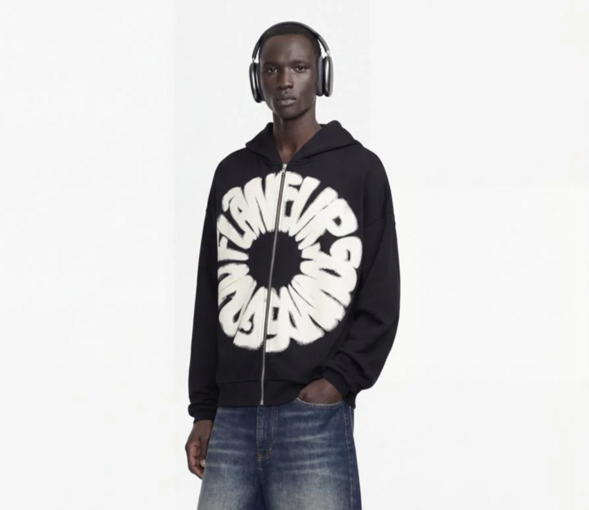 Flaneur Homme Sounds Good Zip-Up Black