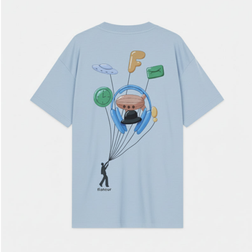 Flaneur Homme Inflatables T-Shirt Light Blue