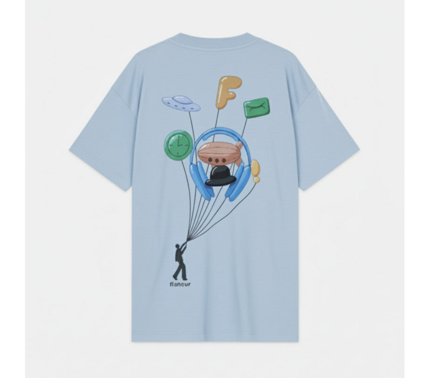 Flaneur Homme Inflatables T-Shirt Light Blue