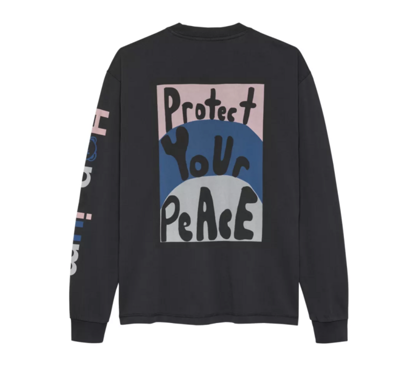 Hopeium Protect Your Peace Tee L/S Black