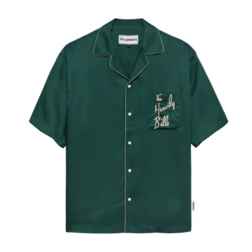 Hopeium S/S Heavily Bills Silk Shirt Green
