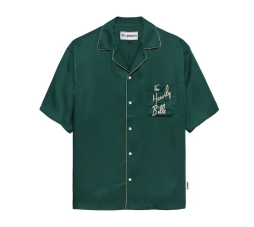 Hopeium S/S Heavily Bills Silk Shirt Green
