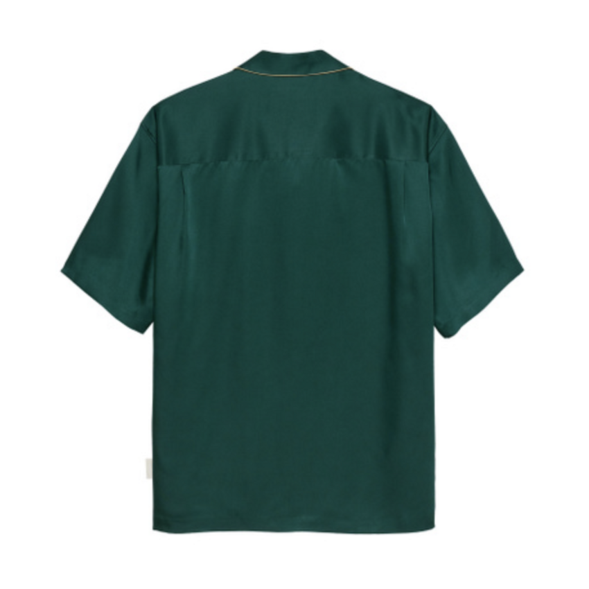 Hopeium S/S Heavily Bills Silk Shirt Green