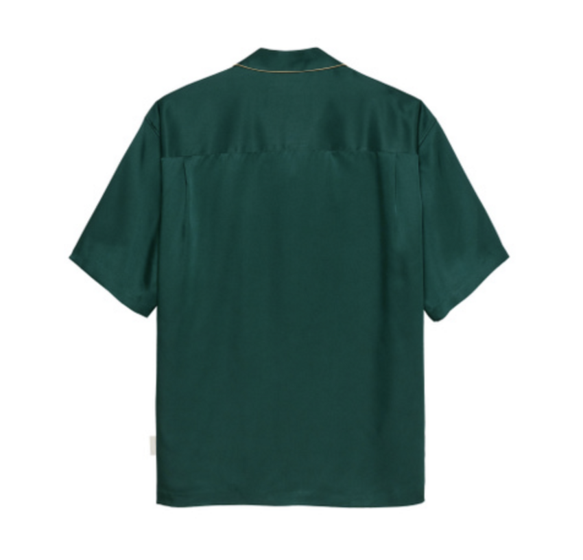 Hopeium S/S Heavily Bills Silk Shirt Green