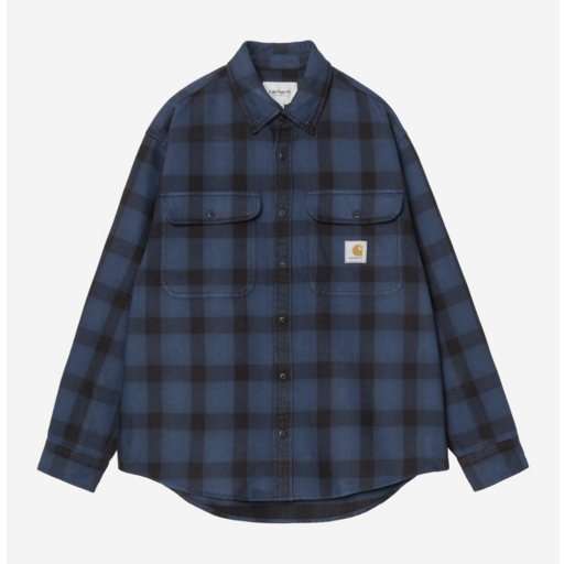 Carhartt WIP L/S Edmands Check Shirt Natural/Jupiter