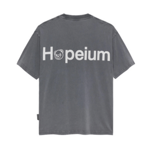 Hopeium Hopeium Logo Tee Washed Grey