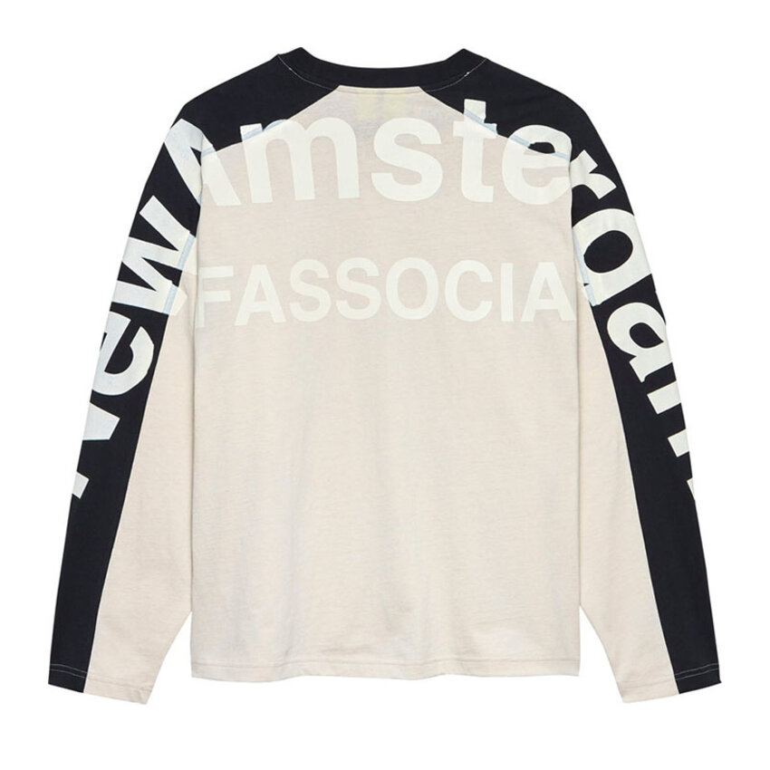 New Amsterdam Surf Association  Name Longsleeve Warm Sand/Black