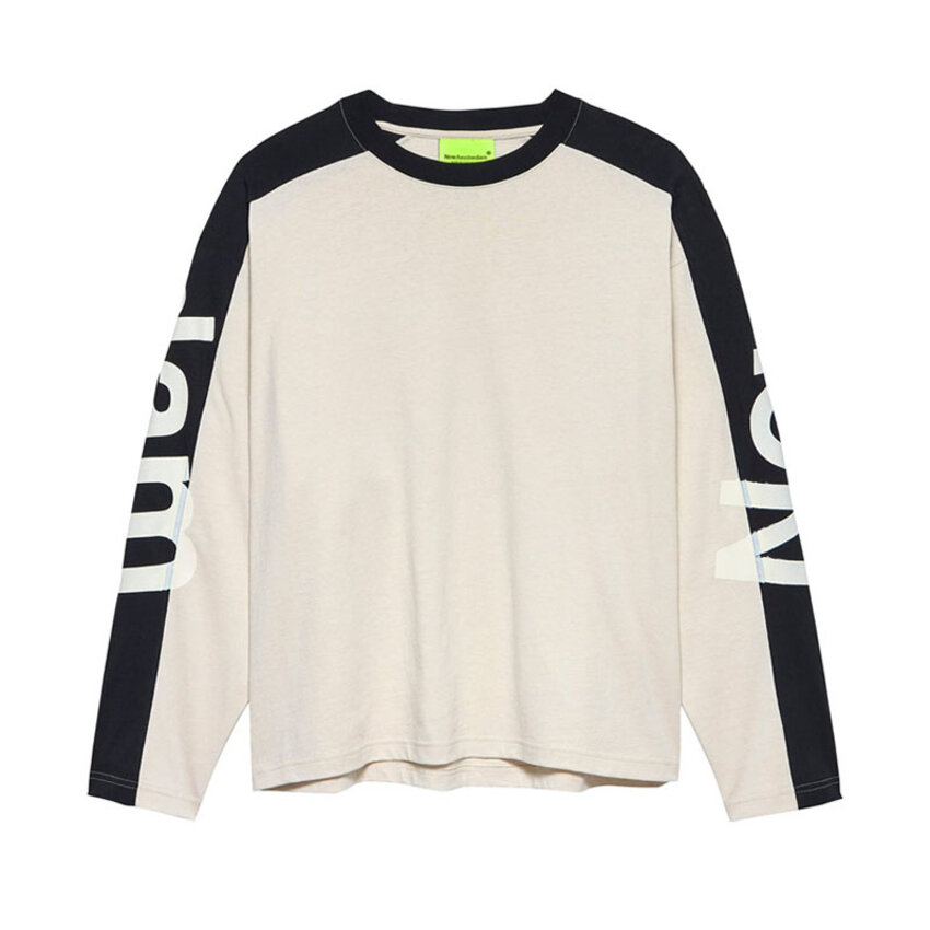 New Amsterdam Surf Association  Name Longsleeve Warm Sand/Black