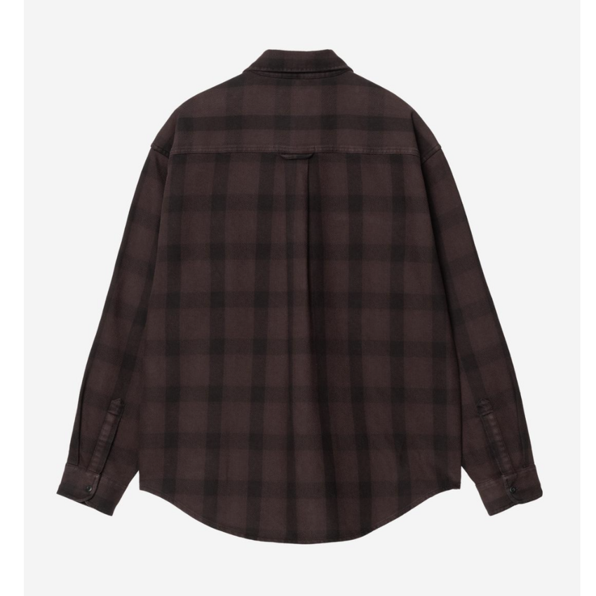 Carhartt WIP L/S Edmands Check Shirt Natural/Palisander