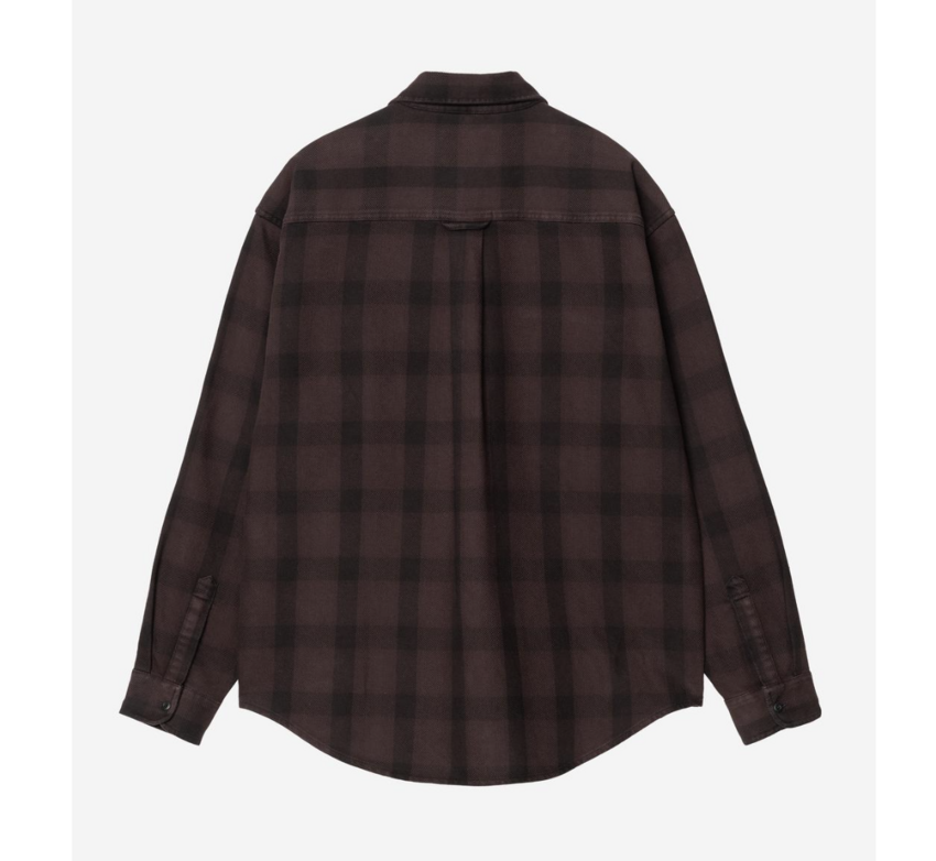 Carhartt WIP L/S Edmands Check Shirt Natural/Palisander