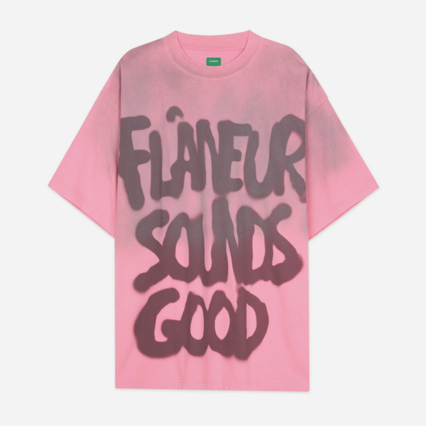 Flaneur Homme Sounds Good Spray T-Shirt Pink