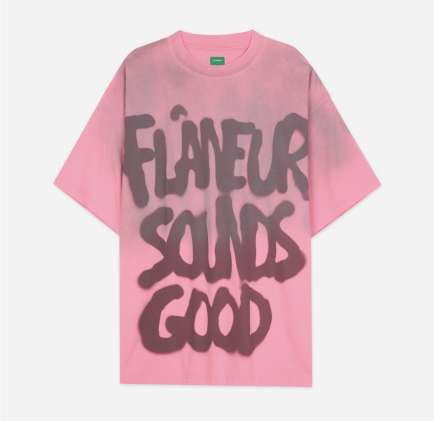 Flaneur Homme Sounds Good Spray T-Shirt Pink