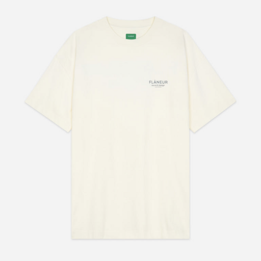 Flaneur Homme Sound & Design T-Shirt Washed White