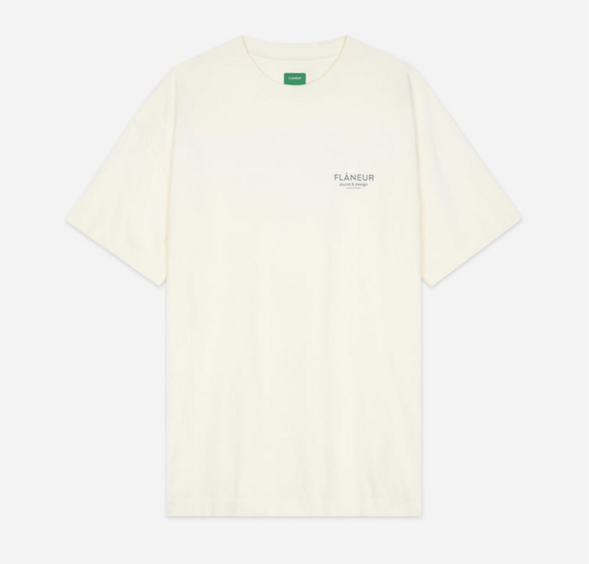Flaneur Homme Sound & Design T-Shirt Washed White