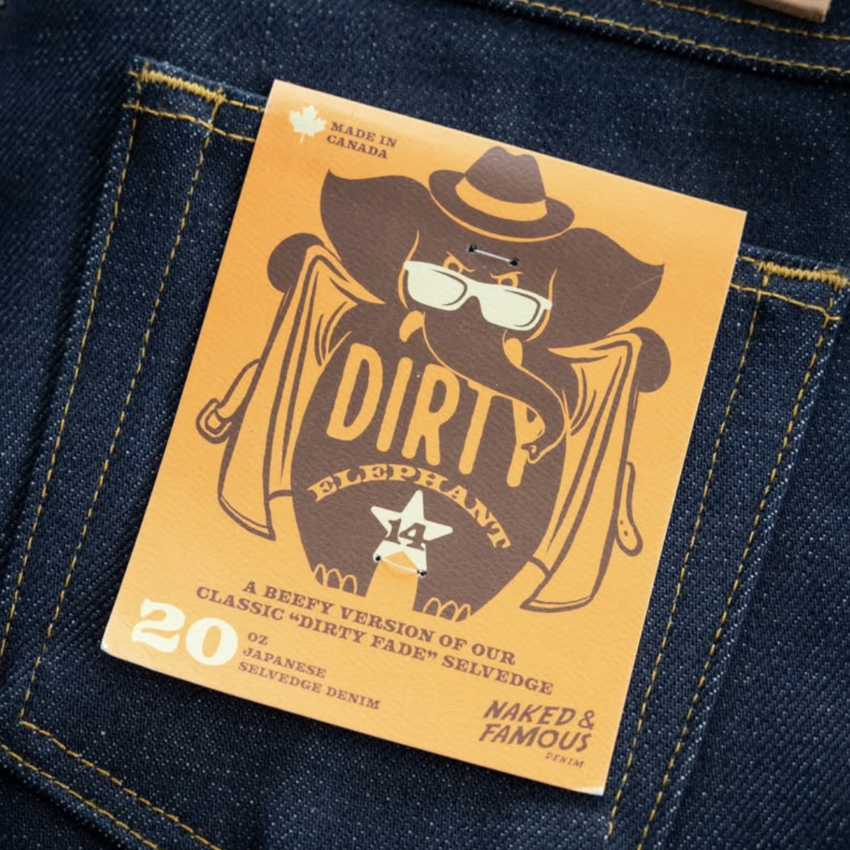 Naked & Famous Denim Weird Guy Dirty Elephant 14