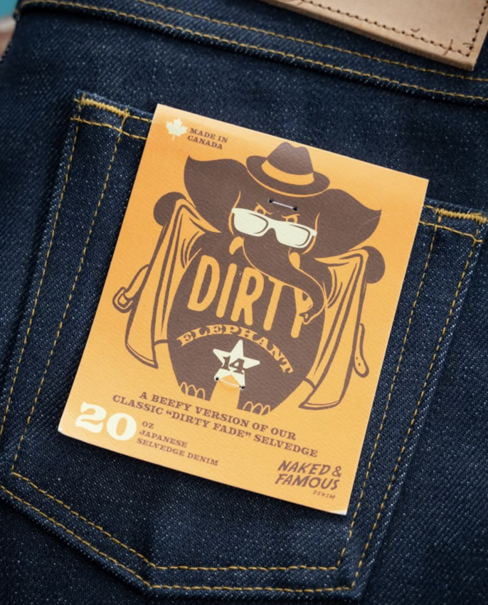 Naked & Famous Denim Weird Guy Dirty Elephant 14