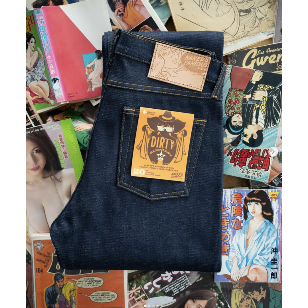 Naked & Famous Denim Weird Guy Dirty Elephant 14