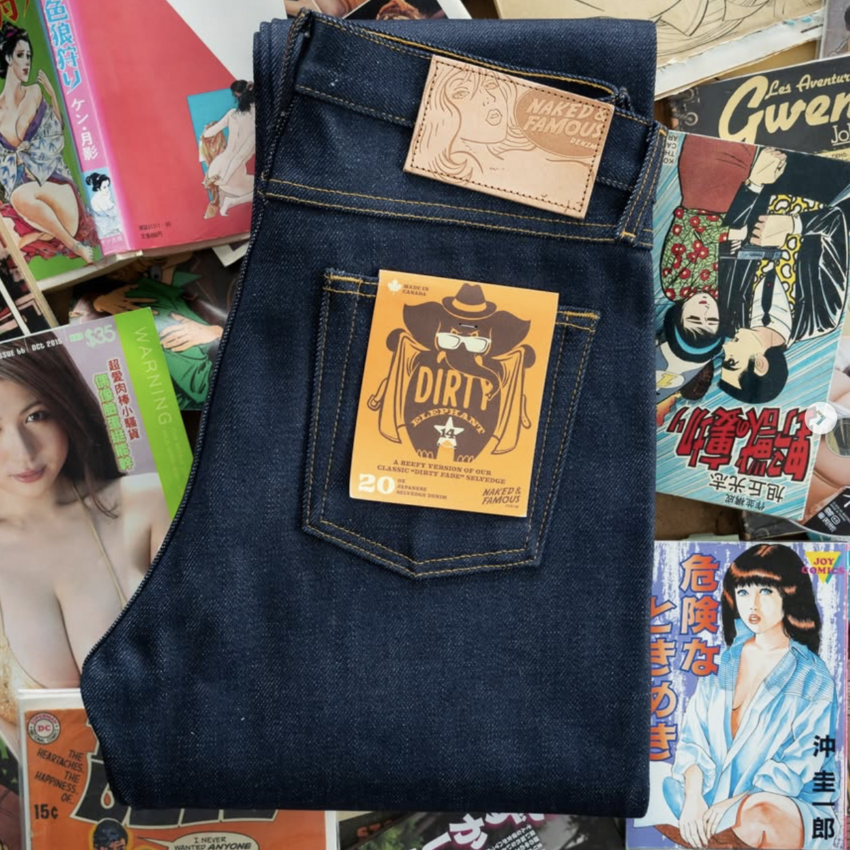 Naked & Famous Denim Weird Guy Dirty Elephant 14